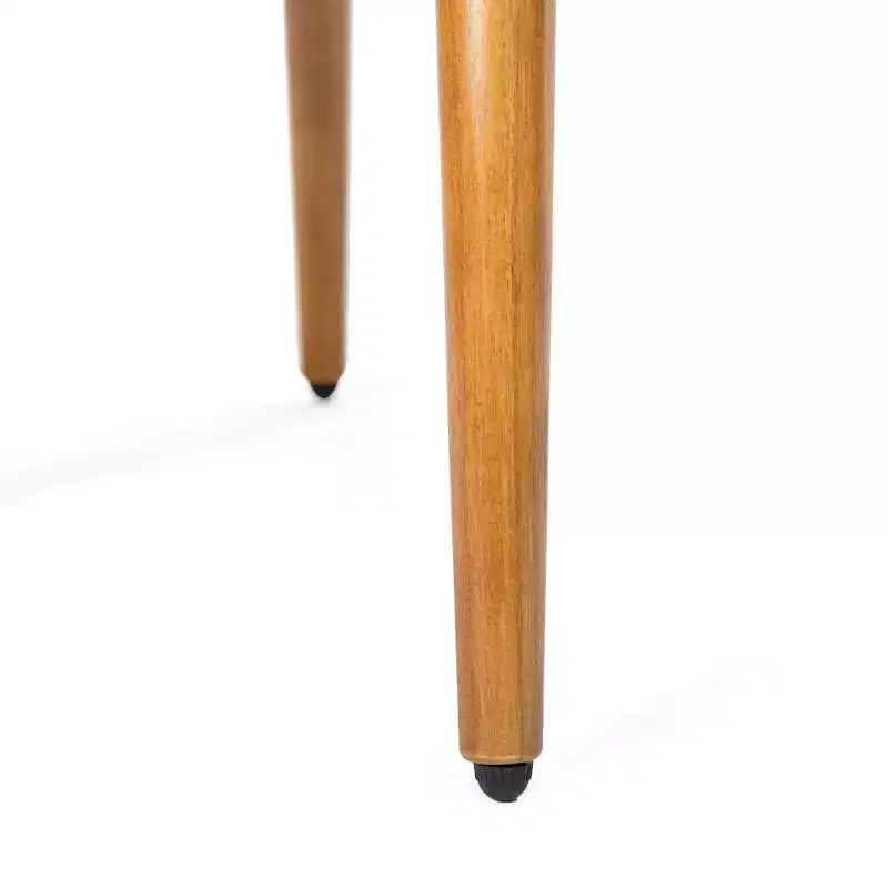 Comodino Caesar in Legno di Acacia Mid-Century Modern con 2 Cassetti – Nero e Marrone