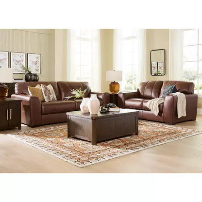 Tavolino da caffè con piano sollevabile Breckington con contenitore nascosto – Legno massiccio marrone scuro
