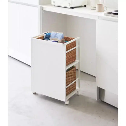 Carrello portaoggetti a due ripiani (61 cm H) - Acciaio