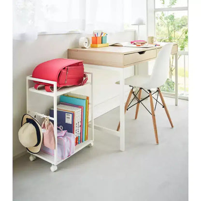 Carrello portaoggetti a due ripiani (61 cm H) - Acciaio