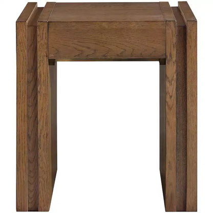 Tavolino da salotto contemporaneo Stanton nero con cassetto – Legno massiccio e impiallacciatura in rovere
