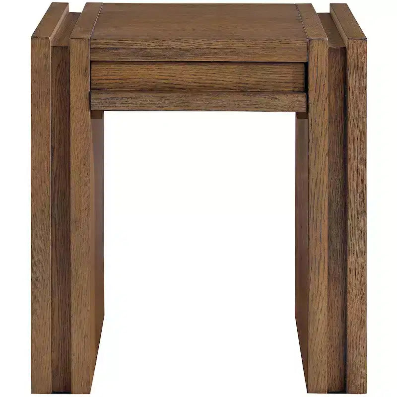 Tavolino da salotto contemporaneo Stanton nero con cassetto – Legno massiccio e impiallacciatura in rovere