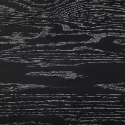 Tavolino da salotto contemporaneo Stanton nero con cassetto – Legno massiccio e impiallacciatura in rovere