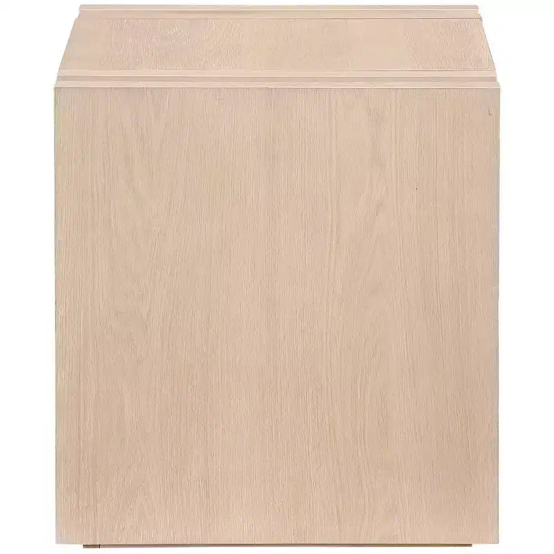 Tavolino da salotto contemporaneo Stanton nero con cassetto – Legno massiccio e impiallacciatura in rovere