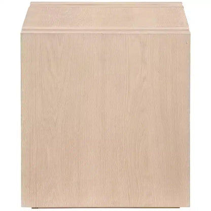 Tavolino da salotto contemporaneo Stanton nero con cassetto – Legno massiccio e impiallacciatura in rovere