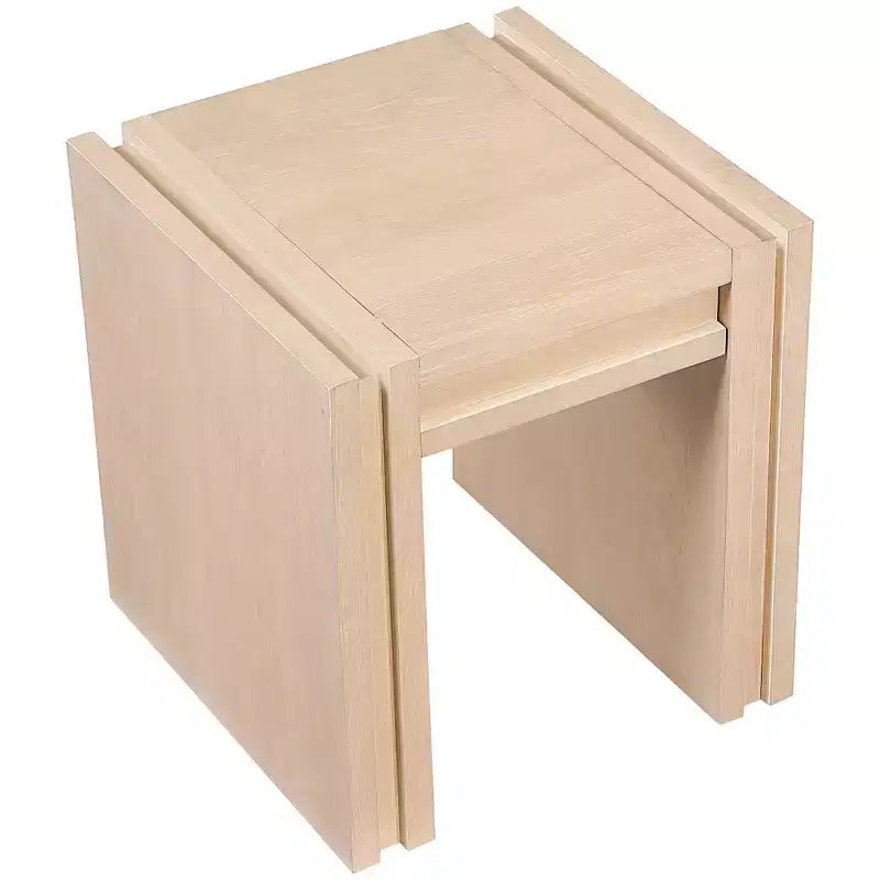 Tavolino da salotto contemporaneo Stanton nero con cassetto – Legno massiccio e impiallacciatura in rovere