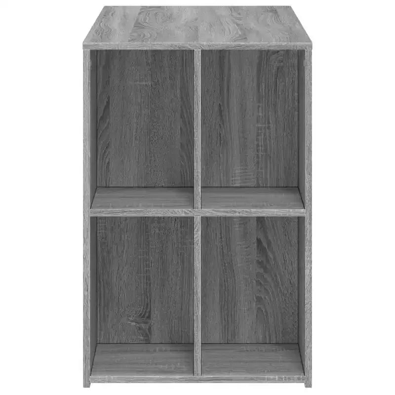Scrivania rettangolare moderna bianca in legno composito con ripiani aperti – 102 cm