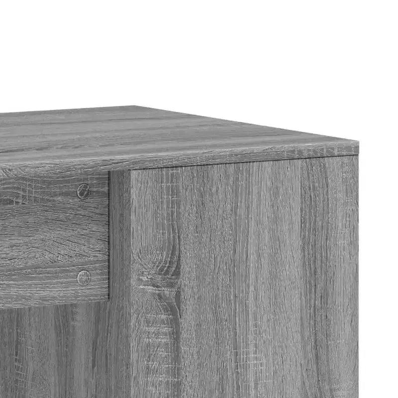 Scrivania rettangolare moderna bianca in legno composito con ripiani aperti – 102 cm