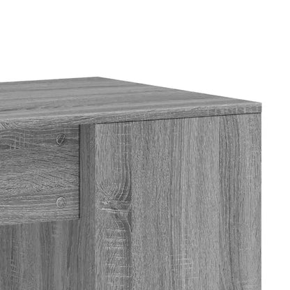 Scrivania rettangolare moderna bianca in legno composito con ripiani aperti – 102 cm