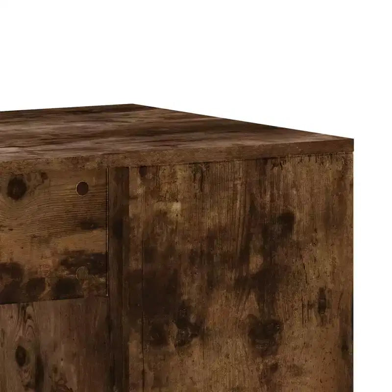 Scrivania rettangolare moderna bianca in legno composito con ripiani aperti – 102 cm