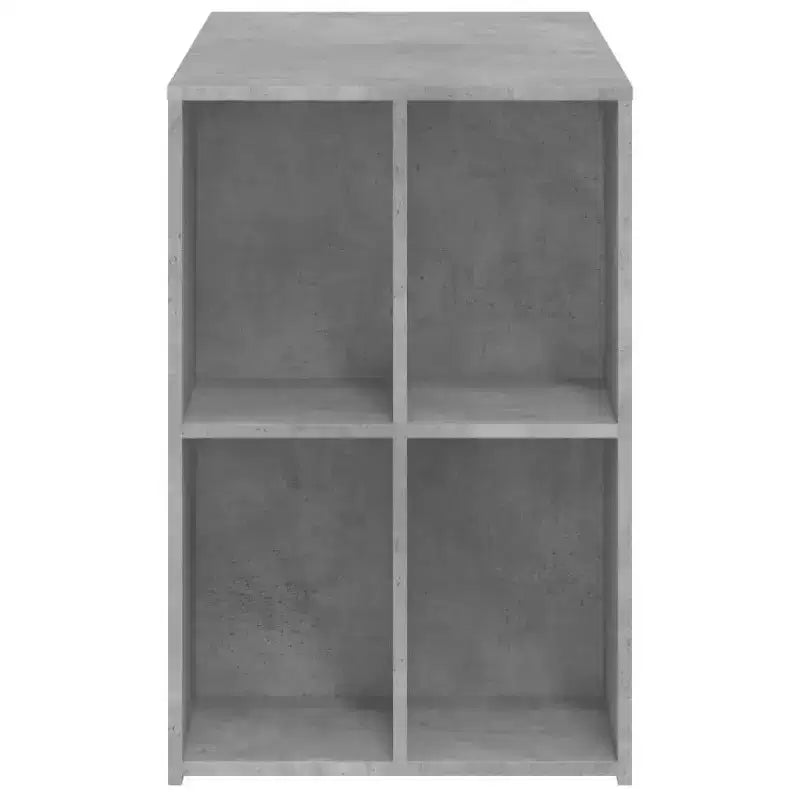 Scrivania rettangolare moderna bianca in legno composito con ripiani aperti – 102 cm
