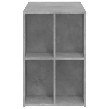 Scrivania rettangolare moderna bianca in legno composito con ripiani aperti – 102 cm