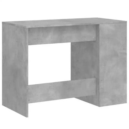 Scrivania rettangolare moderna bianca in legno composito con ripiani aperti – 102 cm