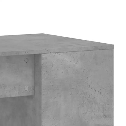 Scrivania rettangolare moderna bianca in legno composito con ripiani aperti – 102 cm