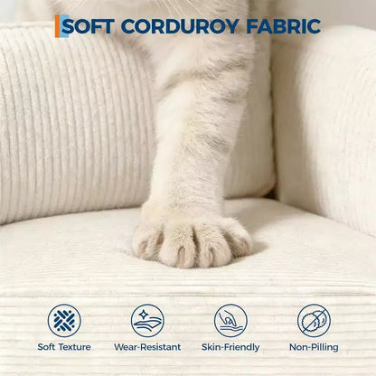 Divano Cloud a 3 posti da 86" in peluche con sedute profonde, cuscini rimovibili e cuscini decorativi
