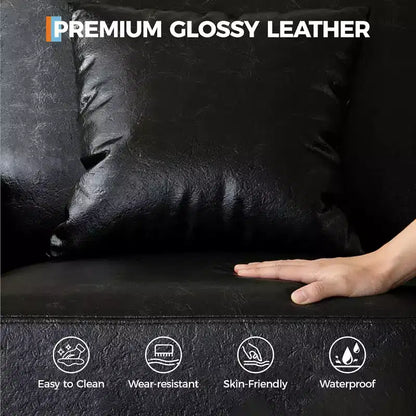 Divano Cloud a 3 posti da 86" in peluche con sedute profonde, cuscini rimovibili e cuscini decorativi