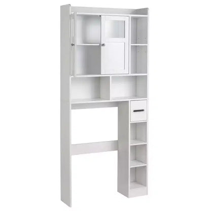 Scaffale pensile per WC bianco