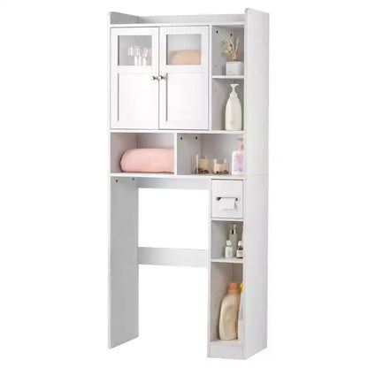 Scaffale pensile per WC bianco