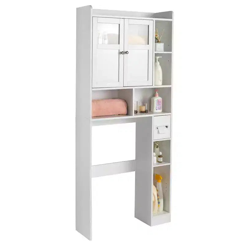Scaffale pensile per WC bianco