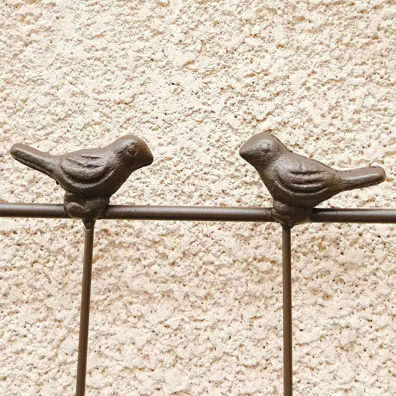Traliccio da giardino in metallo nero antiruggine da 180 x 50 cm per piante rampicanti