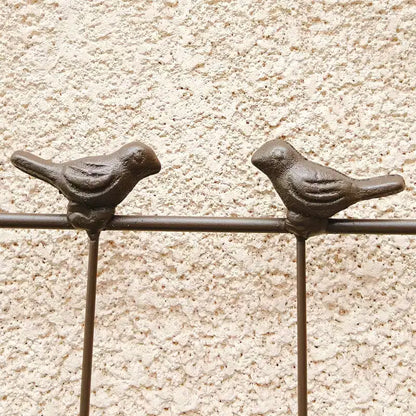 Traliccio da giardino in metallo nero antiruggine da 180 x 50 cm per piante rampicanti